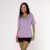 Blusa Manga Curta Poliamida Lavanda