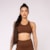 Top Brisa com Alças Cruzadas Nas Costas Cacau